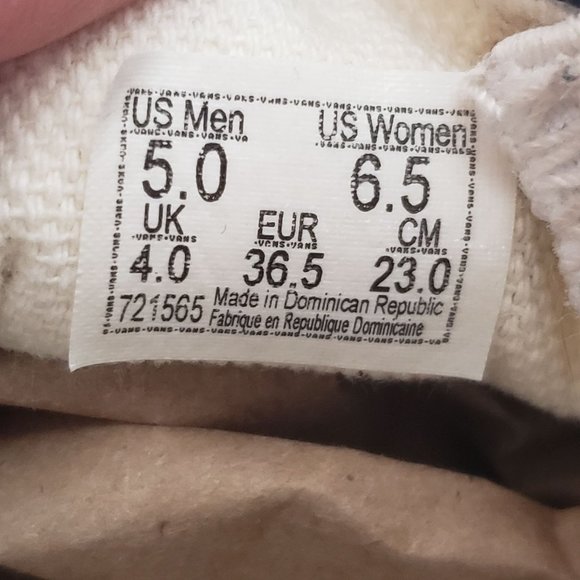 Vans Slip On Black White Checkerboard Unglued Around Edges M 5 W 6.5 - Picture 9 of 9